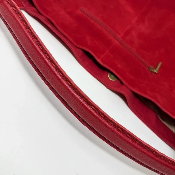 The Sak Los Feliz Large Tote Suede Leather Scarlet Red - Picture 10 of 12